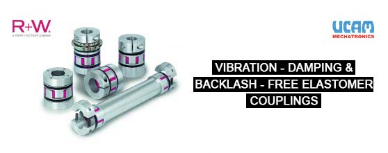 Vibration-damping and backlash-free elastomer couplings